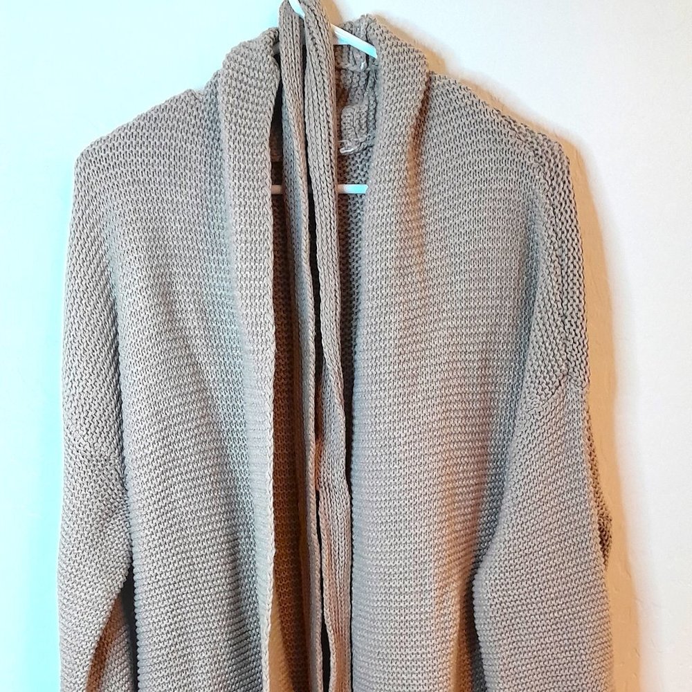 Commense open front Sweater with belt